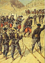 guerre en ski